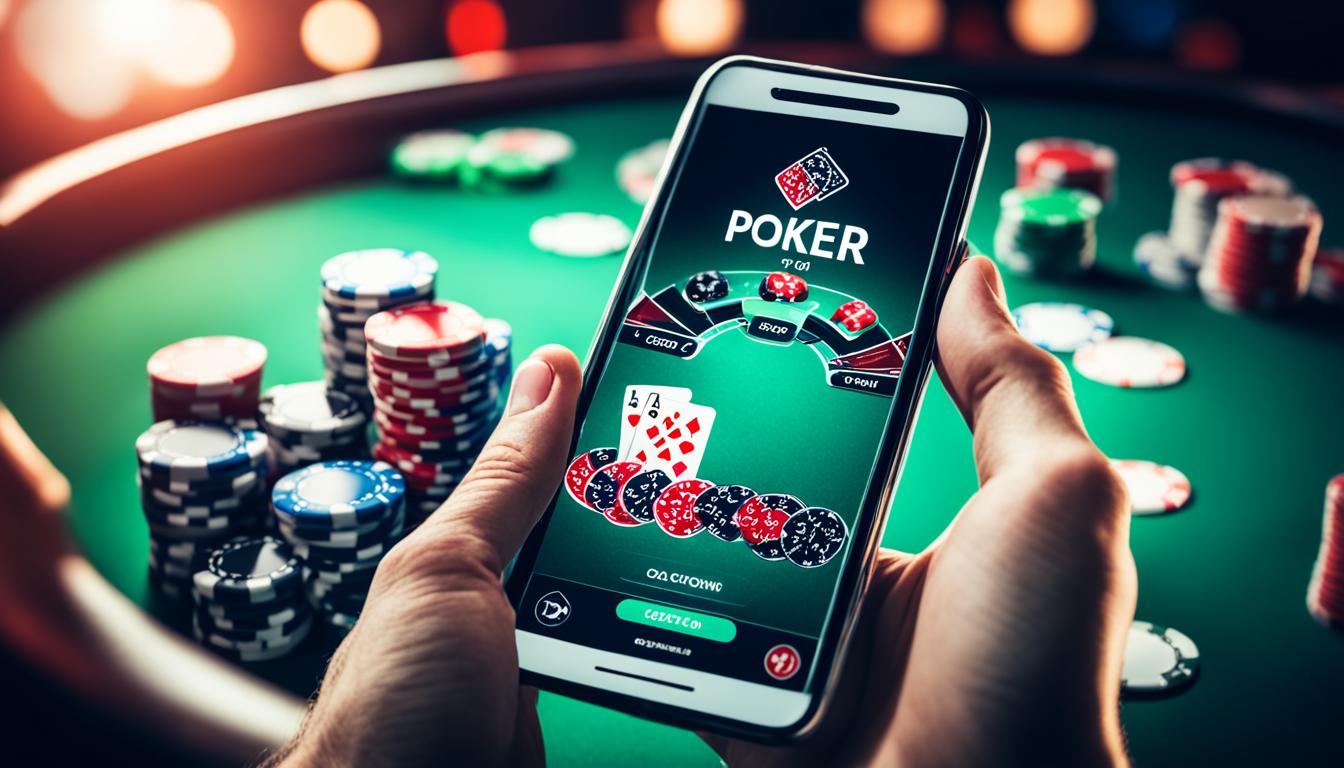Poker online mudah diakses mobile